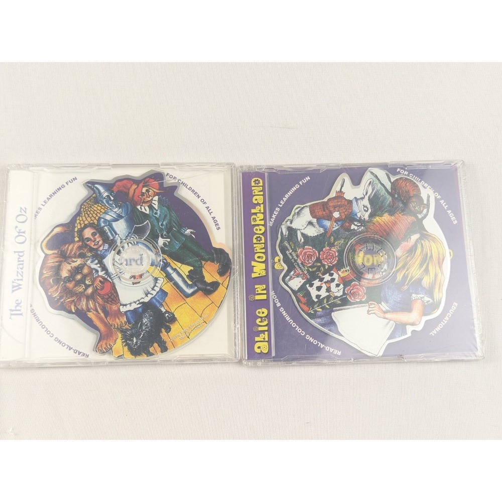 Disney Shaped CDs – Wizard of Oz & Alice in Wonderland Photo CD Sealed